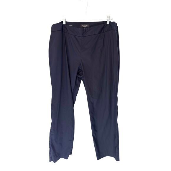 Talbots Women Petites Heritage Pants Plus Navy Blue Office Work Size 18WP - Picture 1 of 11